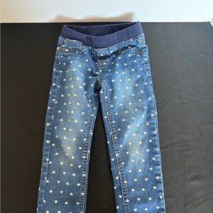 Cat & Jack Navy and Light Blue Girls Pull-On Jeggings